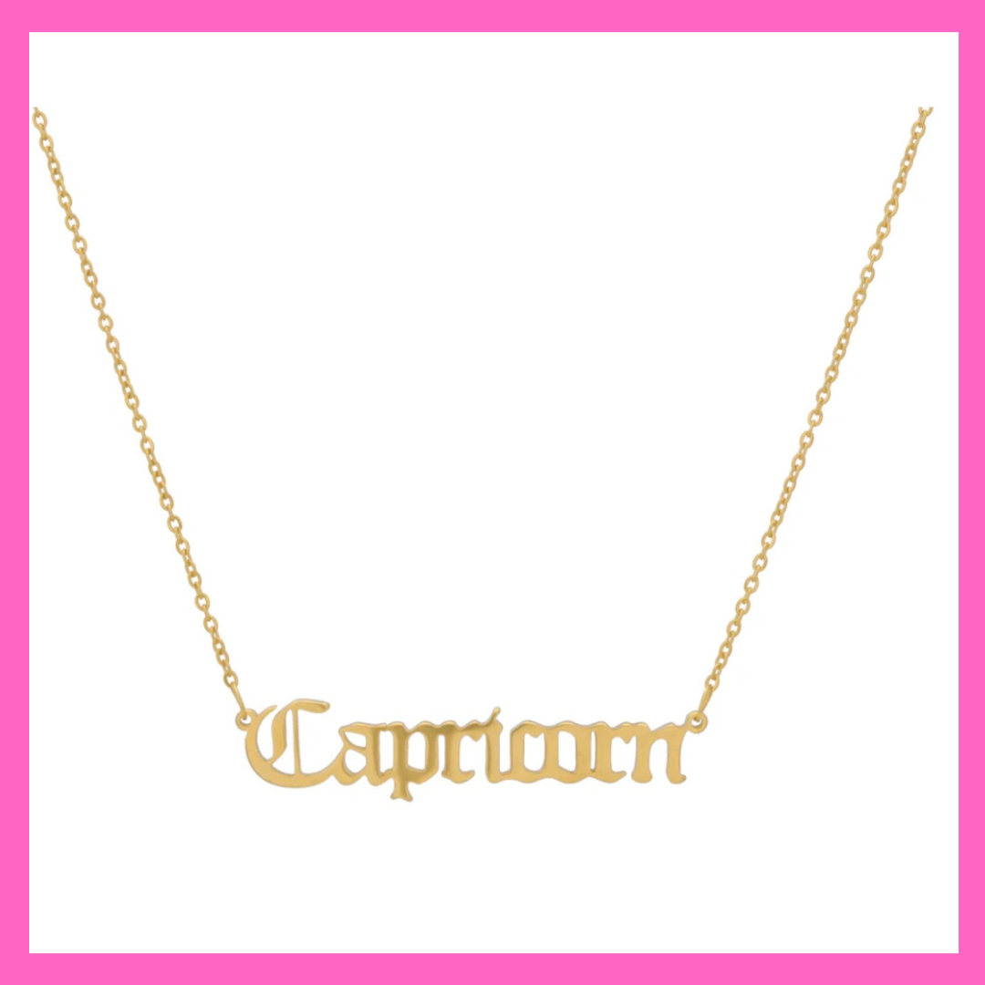 Capricorn Zodiac Necklace