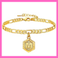 M Initial Letter Anklet