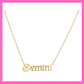 Gemini Zodiac Necklace