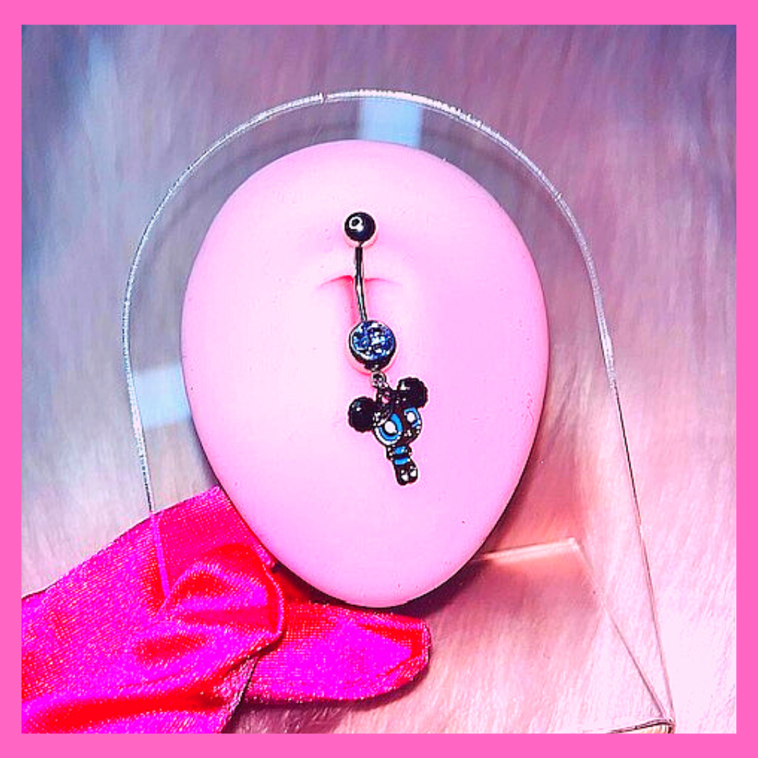 Bubbles PowerPuff Girl Belly Ring